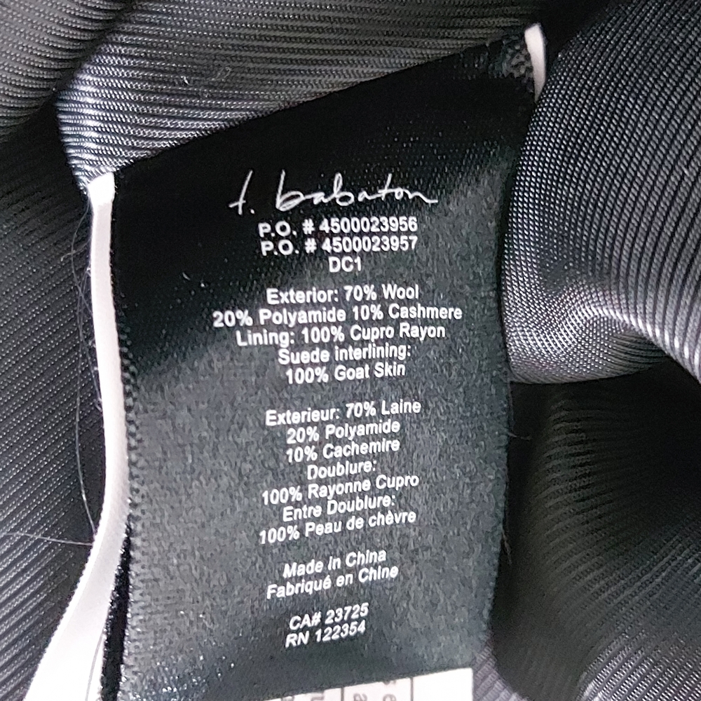 Aritzia T. Babaton Bromley Coat Small Black Wool Cashmere Blend Double Breasted - Picture 11 of 12